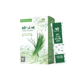 Bột lá hẹ Goce sấy khô 100% nguyên chất - Thực phẩm bổ sung giàu chất xơ, hỗ trợ tiêu hóa và giảm táo bón, tiện lợi 24 gói nhỏ.