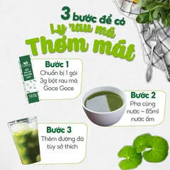 Bột Rau Má Nguyên Chất Goce 72g - Hỗ Trợ Thanh Nhiệt, Giải Độc Cơ Thể Từ Thiên Nhiên, Dinh Dưỡng Tốt Cho Sức Khỏe