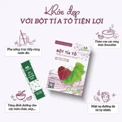Bột Tía Tô Nguyên Chất Sấy Khô Goce - Dinh Dưỡng Từ Lá Tươi, Thực Phẩm Khô Sạch, An Toàn, Hỗ Trợ Sức Khỏe, 72g