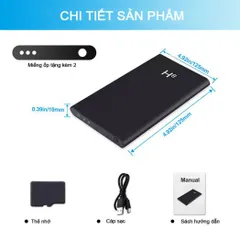Camera Wifi Mini Full HD 4K Hình Sạc Dự Phòng Minivan H8 - Giám Sát Từ Xa, Kết Nối Wifi, Thiết Kế Nhỏ Gọn, An Ninh Thông Minh