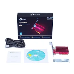 Card mạng LAN PCI Express TP-Link TX401 - Tốc độ 10Gb, Tối ưu Truyền Dữ Liệu Siêu Nhanh, Tương Thích Windows và Linux