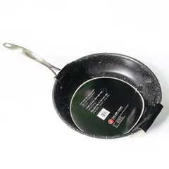 Chảo Chống Dính Vân Đá 3 Lớp Inox 304 FiveStar Plus 24cm - An Toàn, Tiết Kiệm Nhiên Liệu, Sử Dụng Trên Mọi Loại Bếp