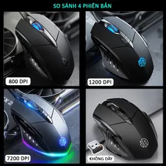 Chuột Máy Tính Sidotech Inphic P1W - Thiết Kế Ergonomic, 1200 DPI, Chống Bám Vân Tay - Phụ Kiện Gaming và Văn Phòng Chất Lượng Cao