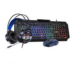 Combo Bàn Phím SIDOTECH V5 Pro + Chuột Gaming G5 + Tai Nghe P300 - Phụ Kiện Máy Tính Chất Lượng Cao Cho Game Thủ và Văn Phòng