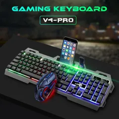 Combo Gaming Sidotech V4 Pro - Bàn Phím, Chuột G5 3200DPI & Tai Nghe Q7 - Phụ Kiện Thích Hợp Chơi Game và Làm Việc Văn Phòng