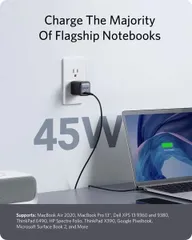 Củ sạc Anker 45W A2664 Nano II PD - Sạc nhanh cho iPhone, Laptop và thiết bị USB-C với công nghệ GAN II, nhỏ gọn, tiện lợi.