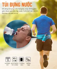 Đai Đeo Bụng Chạy Bộ Aonijie E849 - Chống Rung Lắc, Ngăn Chứa Đồ Tiện Lợi, Dành Cho Nam Nữ, Màu Đen Đỏ Xanh, Kèm Bình Nước 600ml