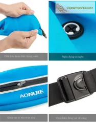 Đai Đeo Bụng Chạy Bộ Aonijie E919 - Chống Thấm Nước, Có Sọc Phản Quang, Túi Đựng Điện Thoại, Dụng Cụ Thể Thao Ngoài Trời
