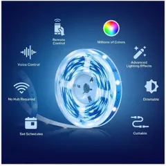 Dây đèn LED thông minh TP-LINK Tapo L900 - 16 màu, điều khiển qua Wifi, trang trí nội thất, ánh sáng đa sắc cho không gian sống