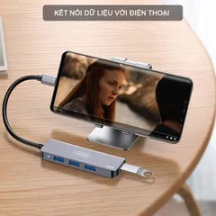 HUB Type C và HUB USB 3.0 Sidotech - Cổng chia USB nhanh gấp 10 lần, hỗ trợ kết nối cho Laptop và PC, thiết kế nhỏ gọn, tiện dụng.