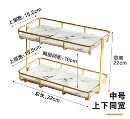 Khay Sứ 2 Tầng Để Mỹ Phẩm Phong Cách Hàn Quốc - Thiết Kế Sang Trọng, Dùng Làm Đồ Decor Nội Thất Xinh Xắn