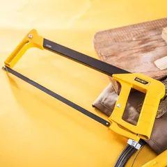Khung Cưa Cầm Tay Hợp Kim Nhôm Deli DL6001 - Lưỡi Cưa Sắc Bén, Tay Cầm Nhựa êm Ái, Dụng Cụ Sửa Chữa Nhà Cửa Chất Lượng