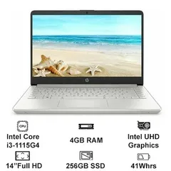 Laptop HP 14-DQ2055WM - Core i3 1115G4, 4GB RAM, 256GB SSD, 14