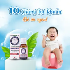 Men vi sinh BioAmicus Complete 10 chủng cho bé - Tăng cường tiêu hóa và miễn dịch, bổ sung lợi khuẩn tự nhiên 10ml
