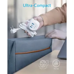 Ổ cắm điện Anker PowerStrip Cube PD3 524 - Sạc Nhanh Type C 30W và 6 Cổng USB, Bảo Vệ An Toàn, Thiết Kế Cube Tiện Dụng