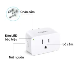 Ổ Cắm WiFi Thông Minh TP-Link Tapo P105 - Điều Khiển Từ Xa Qua Ứng Dụng Tapo, Hỗ Trợ Alexa & Google Assistant, Thiết Kế Nhỏ Gọn