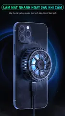 Quạt Tản Nhiệt Điện Thoại Sidotech CX-A2 - Mini Cooling Fan with RGB LED, Powerful 7000 RPM, Portable Smartphone Accessory