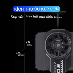 Quạt Tản Nhiệt Điện Thoại Sidotech FLA2 500mAh - Làm Mát Nhanh Chóng, Pin 3 Tiếng, Thiết Kế Gọn Nhẹ, Tương Thích Nhiều Dòng Điện Thoại