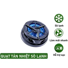 Quạt tản nhiệt điện thoại sò lạnh SIDOTECH CX01 - Quạt gaming chống ồn với đèn LED RGB - Làm mát nhanh điện thoại hiệu quả