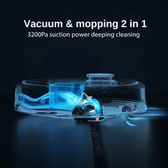 Robot Hút Bụi Thông Minh Xiaomi Roidmi Eva - 3 Trong 1 Tự Động Giặt Giẻ, Đổ Rác, Sấy Khô Cho Nhà Sạch Đẹp