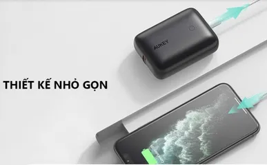 Sạc Dự Phòng Aukey PB-N83S 10000mAh - Sạc Nhanh 20W PD & QC 3.0, Thiết Kế Nhỏ Gọn, Tương Thích Nhiều Thiết Bị