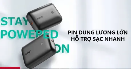 Sạc Dự Phòng Aukey PB-N83S 10000mAh - Sạc Nhanh 20W PD & QC 3.0, Thiết Kế Nhỏ Gọn, Tương Thích Nhiều Thiết Bị