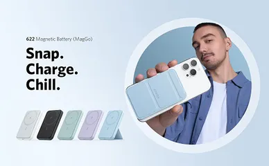 Sạc Dự Phòng Không Dây Maggo Anker 622 A1611 - Pin 5000mAh Thời Trang Dành Cho iPhone 12/13 Series, Sạc Nhanh, Thiết Kế Hiện Đại