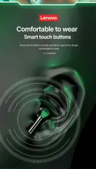 Tai nghe Bluetooth Lenovo GM5 Không Dây - Giảm Tiếng Ồn, Độ Trễ Thấp 60ms, Chống Nước IPX45, Tối Ưu Cho Game Thủ