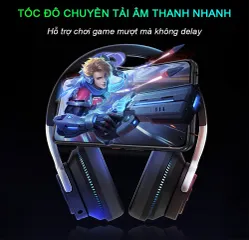 Tai Nghe Chụp Tai Bluetooth Sidotech H2 - Chống Ồn, Âm Thanh Chất Lượng Cao, Thiết Kế Đẹp, Tích Hợp Mic Đàm Thoại Tiện Lợi