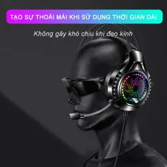 Tai Nghe Chụp Tai Gaming Sidotech Q7 - LED RGB Đổi Màu, Âm Thanh Vòm 7.1, Mic Chống Ồn Cho Game Thủ và Streamer