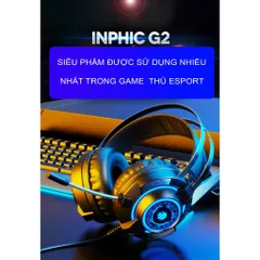 Tai Nghe Gaming 5.1 Arinfa RINFA Inphic G2 với Micro Xoay 360 Độ, Âm Thanh Chân Thực, Chống Lọt Âm - Trải Nghiệm Chơi Game Tối Ưu