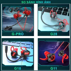 Tai nghe Gaming Sidotech G18 - Tai Nghe Điện Thoại Có Mic 360 Độ Chống Ồn, Âm Thanh Vòm 3D Cho Game Thủ