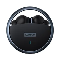 Tai nghe không dây Lenovo LP60 - Bluetooth 5.0, Âm thanh chất lượng cao, Thiết kế tiện dụng, có mic, Hộp sạc 300mAh, Thời gian nghe 8-10 giờ