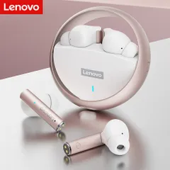 Tai nghe không dây Lenovo LP60 - Bluetooth 5.0, Âm thanh chất lượng cao, Thiết kế tiện dụng, có mic, Hộp sạc 300mAh, Thời gian nghe 8-10 giờ