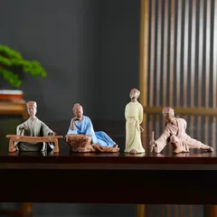 Tượng Khổng Minh Gia Cát Lượng Gốm Sứ Tử Sa Cao Cấp - Phong Thủy Trí Tuệ và Thành Công Trong Học Vấn, Công Danh, Nghệ Thuật Trang Trí