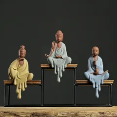 Tượng Phật A Di Đà Gốm Sứ Tự Nhiên - Vật Phẩm Phong Thủy Thiền Ấn Đẹp Để Thờ Cúng, Cầu Nguyện Bình An và Thịnh Vượng