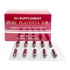 Viên Uống Tế Bào Gốc Pure Placenta D.R Nhật Bản - Hộp 100 Viên Hỗ Trợ Làm Đẹp Da và Tăng Cường Sức Khỏe