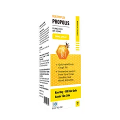 Xịt họng HealthyPlex Propolis 30ml - Hỗ trợ giảm ho và làm dịu cổ họng tự nhiên từ keo ong và thảo dược thiên nhiên