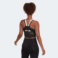 Áo Tank Top Lửng Adidas Hiit 45 Seconds HK4717 - Đen ôm vừa, Thoáng khí, Đồ Tập Gym Nữ, Lưu Ý Thể Thao Mệt Mỏi
