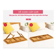 Bàn Gấp Gọn Thông Minh Tamayoko Đa Năng Có Giá Đỡ - Thiết Kế Thanh Lịch, Dễ Dàng Gấp Gọn, Phù Hợp Với Nhiều Không Gian Nội Thất