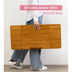Bàn Gấp Gọn Thông Minh Tamayoko Đa Năng Có Giá Đỡ - Thiết Kế Thanh Lịch, Dễ Dàng Gấp Gọn, Phù Hợp Với Nhiều Không Gian Nội Thất