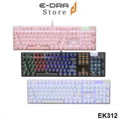 Bàn phím cơ E-DRA EK312 RGB - Bàn phím gaming với đèn LED rực rỡ, thiết kế đẹp, switch cơ chất lượng - Phụ kiện máy tính hoàn hảo cho gamer.