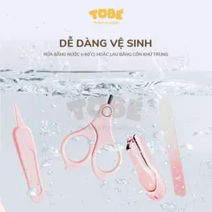 Bộ Bấm Móng Tay ToBé MS 0103 - 4 Chi Tiết Chăm Sóc Móng Tay An Toàn Cho Bé Từ Sơ Sinh Trong Hộp Tiện Lợi
