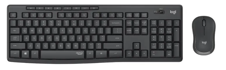 Bộ Bàn Phím + Chuột Không Dây Logitech MK295 Silent - Công Nghệ Giảm Tiếng Ồn, Kết Nối 2.4GHz, Phạm Vi 10m