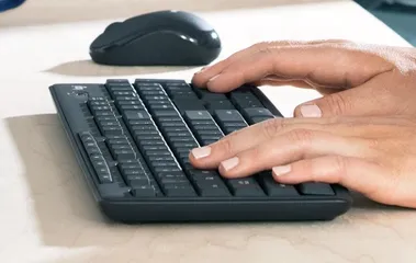 Bộ Bàn Phím + Chuột Không Dây Logitech MK295 Silent - Công Nghệ Giảm Tiếng Ồn, Kết Nối 2.4GHz, Phạm Vi 10m