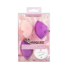 Bộ Mút Trang Điểm Real Techniques Blend Glow - Chất Liệu Mềm Mịn, Trang Điểm Tự Nhiên, Lớp Nền Dewy Skin Hoàn Hảo