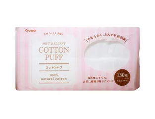 Bông Tẩy Trang Cotton Kyowa 130 Miếng - Hữu Cơ Mềm Mịn, Thấm Hút Sâu, An Toàn Cho Mọi Loại Da