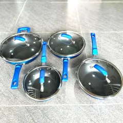 Chảo sâu lòng chống dính vung kính Kalpen Inzager đáy từ phẳng - Chảo bếp từ siêu bền, tiết kiệm điện, đa năng cho mọi loại bếp.