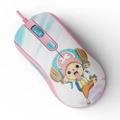 Chuột Gaming Akko AG325 One Piece Collection - Chuột có dây Chopper, Zoro, Luffy - Chống trượt, Đối xứng, Chuyên game