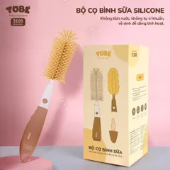 Cọ Bình Sữa Silicone ToBé MS 3108 - Bộ 5 Chi Tiết Vệ Sinh An Toàn Cho Bé, Chất Liệu Lành Tính, Không Tích Nước, Không Tụ Vi Khuẩn